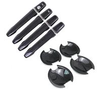 FIXCOR Pour Mitsubishi Pour Outlander Pour Lancer ASX 2008-2020 ABS Chrome Motif En Poignée Porte Voiture Bol Couverture Autocollant Accessoires Style (Handlebowl 2buttons)