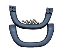 FIXCOR Pour Mitsubishi Pour Pajero Pour Shogun Pour Montero V31 V32 V33 V73 V77 1991-2006 Poignée Toit Intérieure Accoudoir Sécurité Au Plafond MB769617 (Black-2pcs)