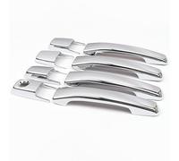 FIXCOR Pour Mitsubishi Pour Pajero V80 V93 V95 V97 V98 2007-2021 Poignées Porte Extérieures Et Poignées Bols Cadre Couverture Garniture Style Voiture (Handles)