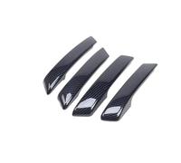 FIXCOR Pour Mitsubishi Pour Pajero V97 V93 V87 4PC ABS Fibre De Carbone Poignée De Porte Intérieure Housses Décoratives Accessoires De Voiture Intérieur