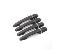 FIXCOR Pour MITSUBISHI Pour TRITON L200 ML MN MQ 2005 2006-2017 X-CAR 8 PCS Voiture Noir Chrome Poignée De Porte Extérieure Garniture Accessoires De Voiture (Black)