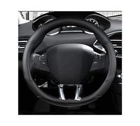 FIXCOR pour Peugeot 2008 2013-2018 Année Couverture De Volant De Voiture en Fiber De Carbone + Cuir PU Auto Accessoires Intérieur Couverture De Volant (Color : 5)