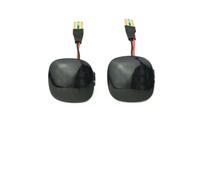 FIXCOR Pour Seat Pour Cordoba Ibiza Leon 2 Pièces Clignotant Dynamique Feu De Position Latéral Répéteur Lampe Indicator1999-2005(Dynamic Black)