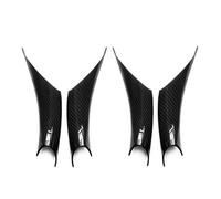 FIXCOR Pour Série 3 4 F30 F35 2012-2016 Voiture ABS Placage Intérieur Poignée De Porte Panneau Tirer Cadre De Protection Garniture (Carbon Texture Set)