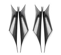 FIXCOR Pour Série 5 G30 G38 2018 2019 Intérieur De Voiture Texture Carbone Poignée De Porte Poignée De Porte Housse De Protection Garniture (4pcs carbon texture)