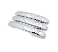 FIXCOR Pour Suzuki Pour Grand Pour Vitara Pour Grand Pour Nomade Pour Escudo 2006~2014 Motif Extérieurs Voiture Poignéee Porte Couverture Autocollants (Chrome 3 Button 3D)