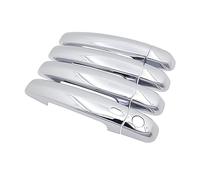 FIXCOR Pour Suzuki Pour Grand Pour Vitara Pour Grand Pour Nomade Pour Escudo 2006~2014 Motif Extérieurs Voiture Poignéee Porte Couverture Autocollants (Chrome 3 Button 5D)