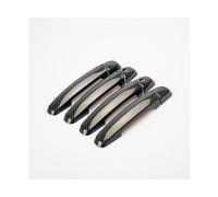 FIXCOR Pour Suzuki Pour Swift 2005-2017 Pour Suzuki Pour Grand Pour Vitara 2005-2012 Motifpoignée Porte Voiture Couverture Garniture Autocollant Voiture (Black 2 keyholes)