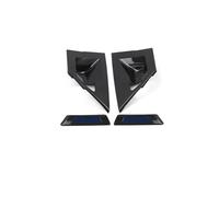FIXCOR Pour Toyota Pour C-HR 2018 2017 2020 2019 ABS Carbone Porte Poignée Garniture Cadre Autocollant Couverture Décoration Extérieure Moulage(Rear Blue)