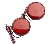 FIXCOR Pour Toyota Pour Corolla Pour Sienna 2x Rouge LED Pare-chocs Arrière Réflecteur Feux Arrière De Voiture Feux Stop Frein