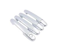 FIXCOR Pour Toyota Pour Hilux MK7 2010 2005~2014 2009 Autocollant Style Décoration Peinture Chromée Accessoires Couverture Poignée Porte Voiture Automatique(1Keyholes 4door silver)
