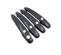 FIXCOR Pour Toyota Pour Noah Pour Voxy Pour NAV1 R60 R70 MK1 MK2 Motif Poignée Voiture Ou Poignées Porte Chromées Housse Protection Accessoires Voiture (Carbon Fiber pattern4)