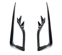 FIXCOR Pour VW Pour Golf 7.5 MK7.5 2017-2020 Pare-chocs Avant Grille De Protection Antibrouillard Garniture Kit De Couteau À Vent Noir/aspect Carbone (Carbon Look)