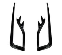 FIXCOR Pour VW Pour Golf 7.5 MK7.5 2017-2020 Pare-chocs Avant Grille De Protection Antibrouillard Garniture Kit De Couteau À Vent Noir/aspect Carbone (Gloss Black)