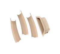 FIXCOR Pour X3 X4 F25 F26 2010-2017 Accessoires De Voiture Poignées De Porte Intérieures Panneau De Traction Garniture Cadre Couverture (Beige set)