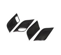 FIXCOR Pour X5 F15 2014-2017 X6 F16 2015-2018 Voiture ABS Chrome Fibre De Carbone Texture Sécurité Serrure De Porte Poignée Bol Couverture (Carbon texture)