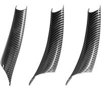 FIXCOR Pour X5 X6 E70 E71 2006-2013 LHD RHD Beige Noir Carbone 3 Pièces Housse De Protection Pour Poignée De Porte Interne En Fibre (Carbon RH)