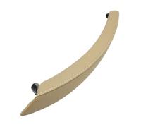 FIXCOR Pour X5 X6 E70 E71 E72 2007-2013 Intérieur Voiture Gauche Droite Poignée De Porte Passager Housse En Cuir Garniture De Remplacement (Left Beige)
