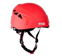 Fixe - Casque d'escalade ABS - Casques d'escalade Roca, Alpinisme, Canyoning, spéléologie et Voies ferratas - Casque Unisexe, réglable, étoiles d'air, Rouge, 55-60 cm