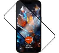 Fixed Armor | Full Cover avec applicateur anti-poussière et couche AR | Apple | iPhone 16 Pro Max | Verre trempé ultra-durable | Noir | Protection d'écran