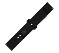 Fixed Bracelet sport fixe à attache rapide 22 mm pour montre connectée 160-235 mm Noir Silicone