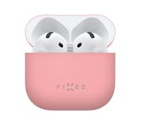 FIXED Coque de protection en tissu soyeux pour Apple AirPods - Rose
