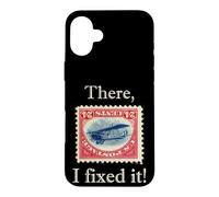 Fixed It Funny Inverted Jenny Stamp Collecting Collector Coque pour iPhone 16 Plus