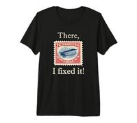 Fixed It Funny Inverted Jenny Stamp Collecting Collector T-Shirt Haut de Gamme