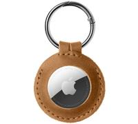 FIXED Leather Case for AirTag Marron