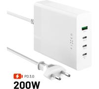 FIXED Station de charge avec 3xUSB-C et sortie USB supportant PD 3.0 200W blanc