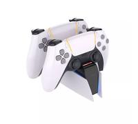 FIXED Station de Chargement Double pour Manette PS5 - Noir/Blanc - FIXPS5-DCC-BW