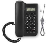 Fixed Telephone,Wired Telephone for Senior Office Phone,Analogue Phone with Big Buttons,Wall Phone with Extra Loud Ringer Volume