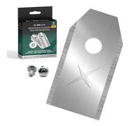 FixedNow Lames de Rechange 43mm 9 Pcs pour Robot Tondeuse Husqvarna | Acier inoxydable, extra long 43mm, compatible avec Husqvarna, Gardena, Yardforce, Ferrex, McCulloch, vis incluses
