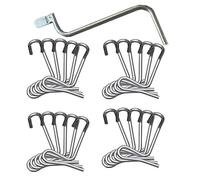 Fixer de clôture - Outil de Tension du Fil de clôture | Trempes de Fil de Jardin | Outils de Tension de Fils de 20 Coups | Clips de civière Lourds avec poignée pour Fils barbelés, clôture électrique