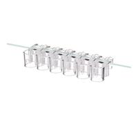 Fixez solidement Les d'aquarium - Lot de 6 Clips hydroponiques Suspendus |Support pour d'aquarium, différentes Tailles S/M, matériau PC, Support léger 9-10.5g, décoratif, Pratique, si