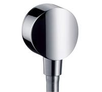 Hansgrohe Raccord mural FixFit S - clapet anti-retour, coude plastique - Chrome 26453000