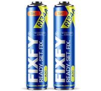 FIXFY 3 en 1 Lot de 2 bombes de réfrigérant R134a de rechange, (500 ml chacune), avec huile et produit d'étanchéité, remplissage autonome de la climatisation, pour véhicules entre 1995 et 2016