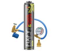 FIXFY TRUCK & AGRO - Kit 2 en 1 pour grands climatiseurs - Remplacement du réfrigérant R1234yf avec huile et agent de contraste UV - Remplissage autonome du climatiseur dans les camions et les