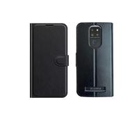 Fixgut® Étui pour téléphone portable emporiaSMART.5 mini/Emporia E5 mini - Étui de protection à rabat en cuir synthétique de qualité supérieure avec emplacements pour cartes et fonction support