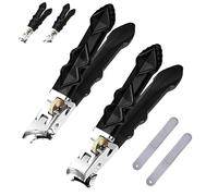 Fixhoo Orthoclip Nail Clippers,Vianys OrthoClip,GooWebs OrthoClip,Large Wide Jaw Opening Toenail Cutter for Elderly Seniors(Flat+oblique Tip)