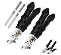 Fixhoo Orthoclip, Vianys Orthoclip, Goowebs Orthoclip, Nail Clippers with Safety Lock for Thick Nails, Large Wide Jaw Opening Toenail Cutter for Elderly Seniors(Oblique Mouth*2)