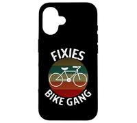 Fixies Gang Vintage Biker Worlds Meilleurs Fixies Bike Racing Coque pour iPhone 16