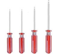 Fixinus Lot de 4 tournevis carrés magnétiques à tête carrée SQ0 (2,0 mm) SQ1 (2,5 mm) SQ2 (3,0 mm) SQ3 (3,5 mm)