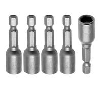 Fixinus Lot de 5 douilles magnétiques de 8 mm - Pour perceuse ou visseuse sans fil - Longueur : 48 mm