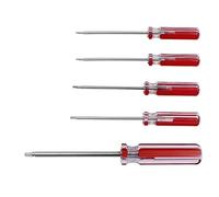 Fixinus Lot de 5 tournevis triangulaires magnétiques 1,8 mm/2,0 mm/2,3 mm/2,7 mm/4,2 mm Outil de réparation pour jouets et remplacement de piles