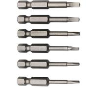 Fixinus Lot de 6 embouts de tournevis triangulaires magnétiques S2 en acier S2 3,5, Δ2,7, Δ3,0 - Longueur : 50 mm