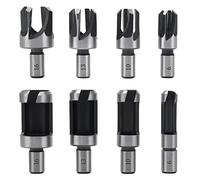 Fixinus Lot de 8 forets à bois - Coupe-tenon en acier au carbone - Pour perceuse à main - 6 mm, 10 mm, 13 mm, 16 mm - Pour le travail du bois