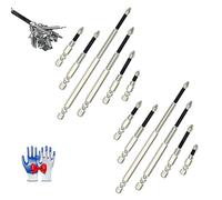 FixionTools Drill Bits, FixionTools Magnetic Drill Bits, K5 Impact Resistant Non Slip Bit, Rowgins High Magnetic Screw Driver Drill Bit Set 25 50 65 70 90 150mm Screwdriver Set for Repair (2*B)
