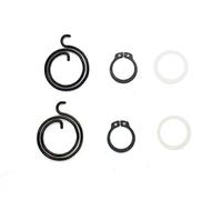 FixitFlo Kit de réparation de poignée de porte : 2 ressorts, 2 circlips et 2 rondelles en nylon (KIT 4B (2 tours x 1,8 mm d'épaisseur, circlips et 20,7 mm)