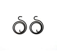 FixitFlo Lot de 4 ressorts de rechange pour poignée de porte 2,5 tours x 2 mm (ressorts de 2,5 tours x 2 mm d'épaisseur)